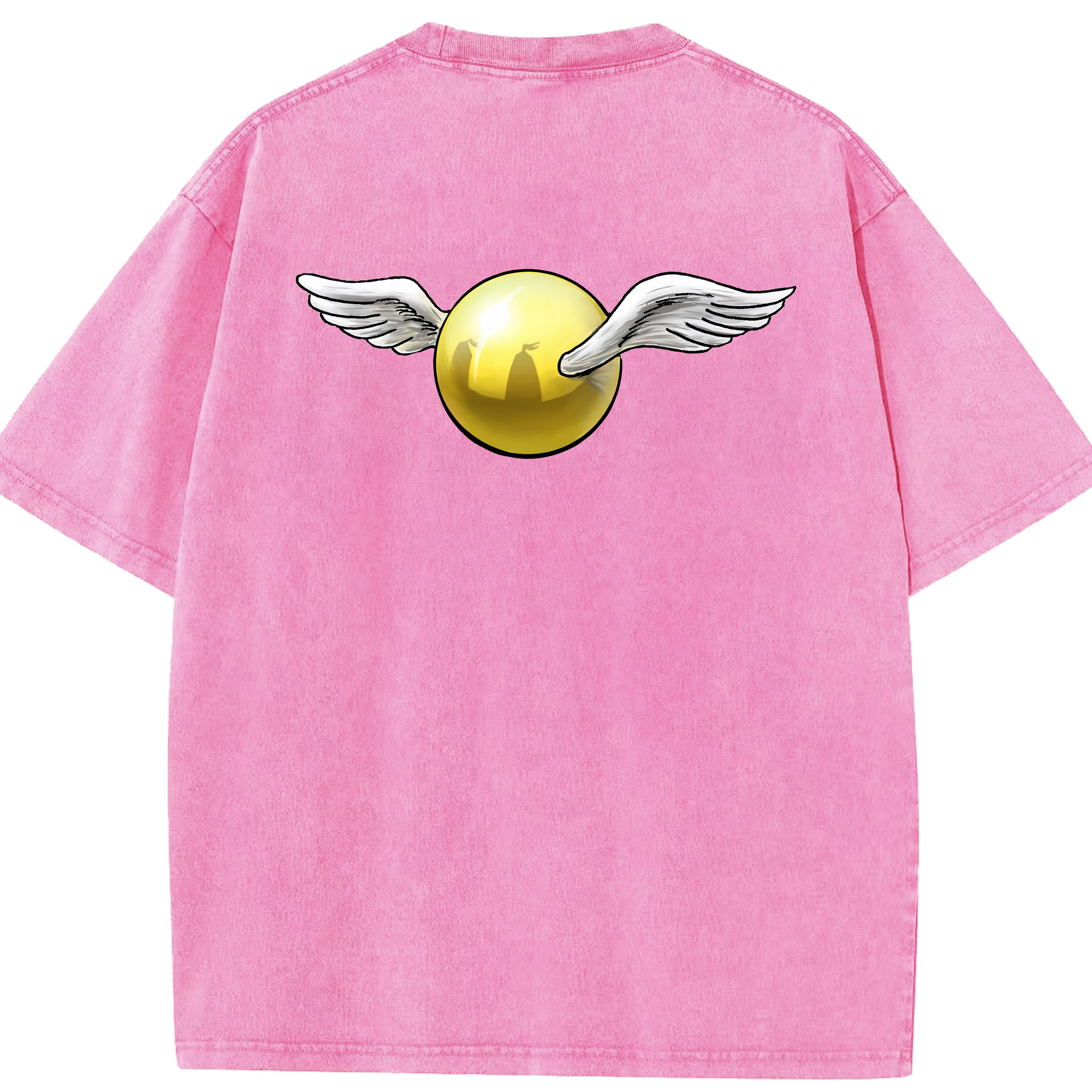 （画像用） Harry Potter ハリー・ポッターシリーズ 綿100% ヴィンテージ風 半袖Tシャツ（背面プリント）